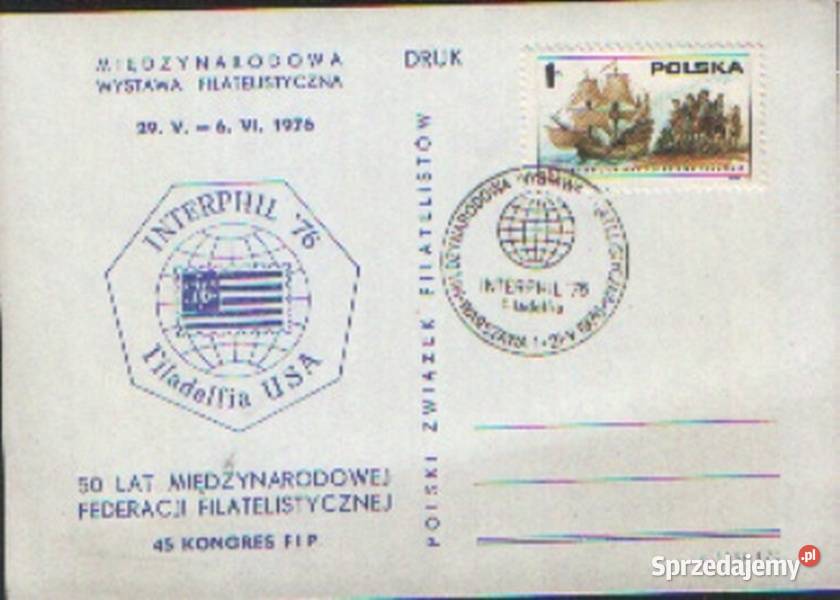 Kartokol MWF INTERPHIL 76 1976 Gliwice