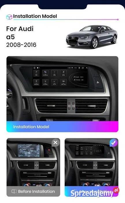 Radio Android Audi a5 a4 0916r wifi gps bluetooh Ożarowice