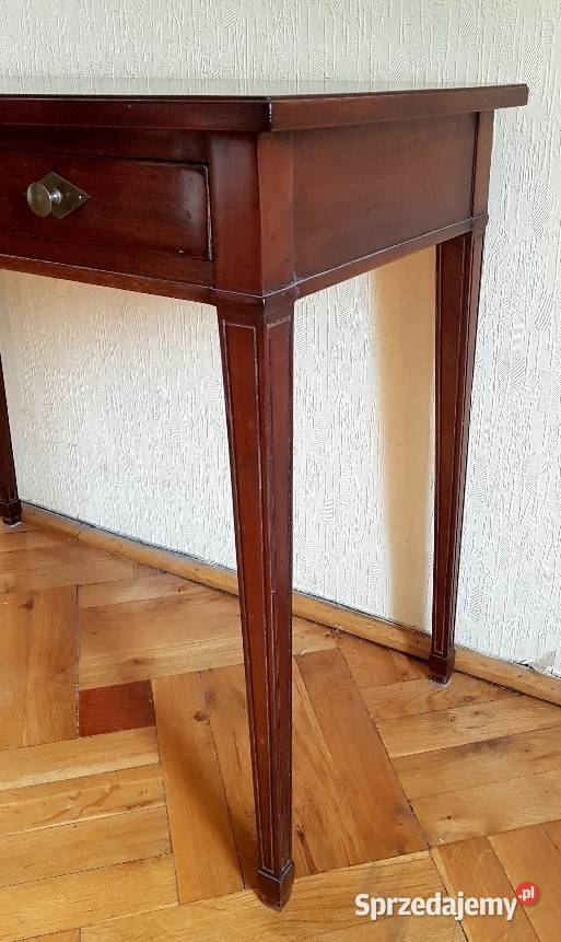 Mahoniowa konsola z szufladami