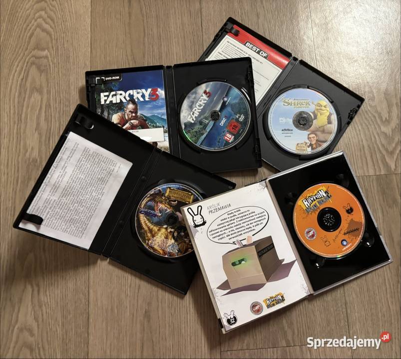 Gry PC zestaw retro Sims Harry Potter Rayman Far Gry komputerowe i konsolowe mazowieckie Warszawa