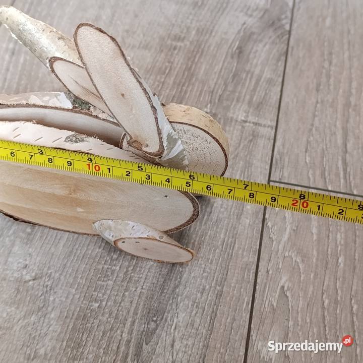 Zając z drewna ozdoba Poznań