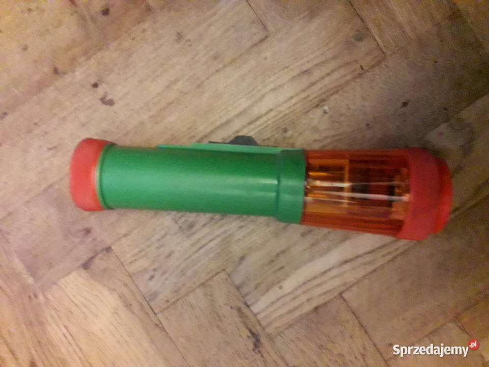 Latarka świecąca w różnych kolorach prl Warszawa