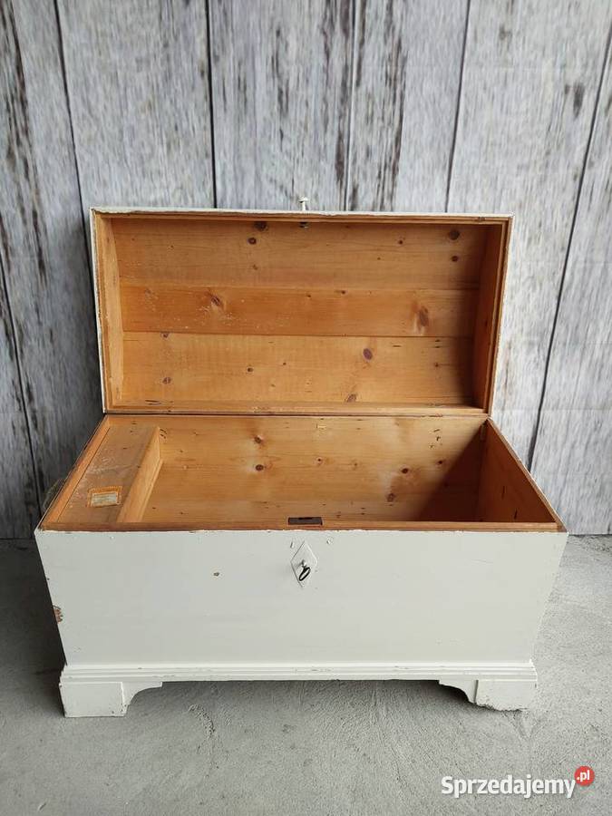 kufer skrzynia posagowa duża drewniana 333