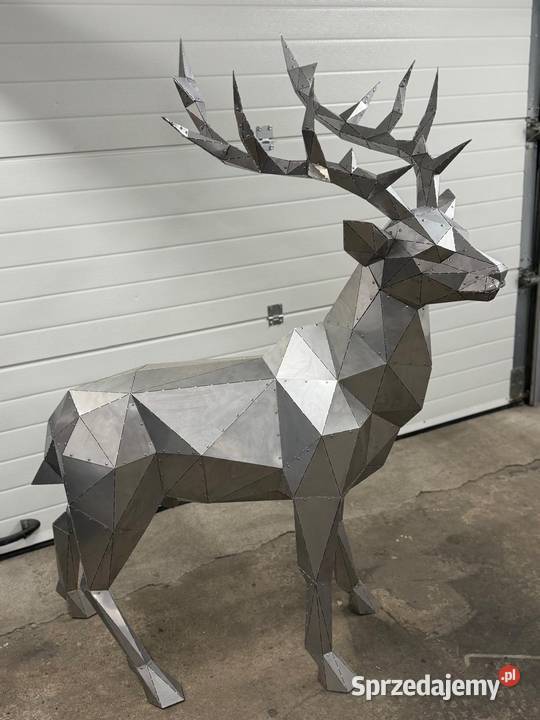 Jeleń ze stali 3D do ogrodu do domu Opole sprzedam