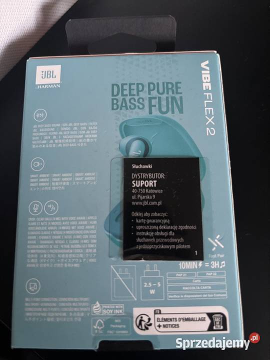 Słuchawki JBL VIBE FLEX 2 Pełczyska sprzedam
