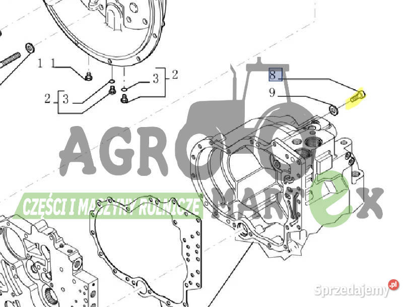 76092842 76086159 219180A1 ŚRUBA CNH Wichrów