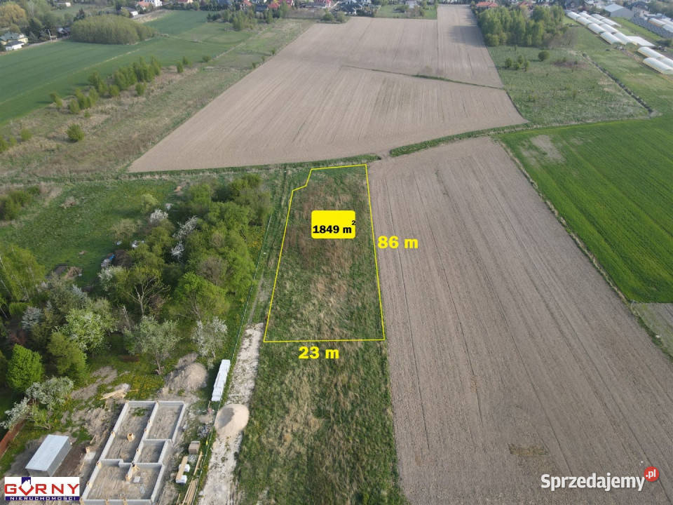 Grunt 1843m2 Piotrków Trybunalski sprzedam