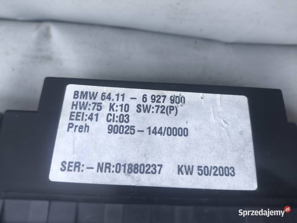 BMW X5 E53 PANEL KLIMATYZACJI NAWIEWU 6927900 Radom