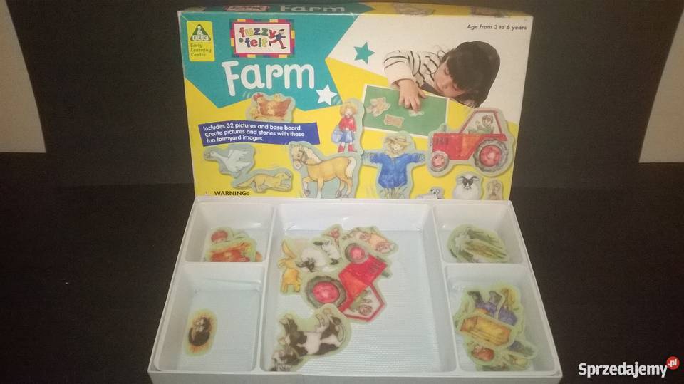 Układanka zwierzęta flanelograf Plastik