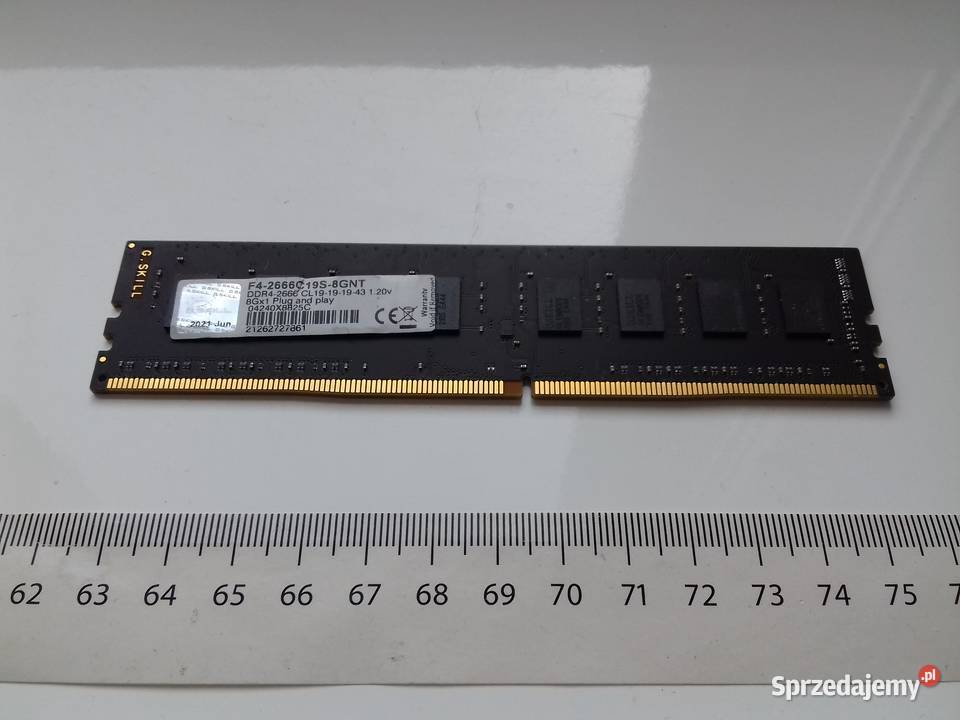 GSkill DDR4 8GB niesprawny 2666MHz CL19 G.Skill Bydgoszcz