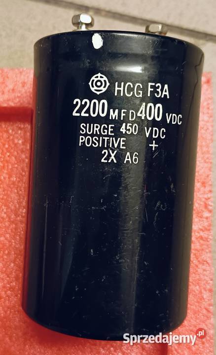 Kondensator elektrolityczny HCG 2200uF 400 V DC Augustynów