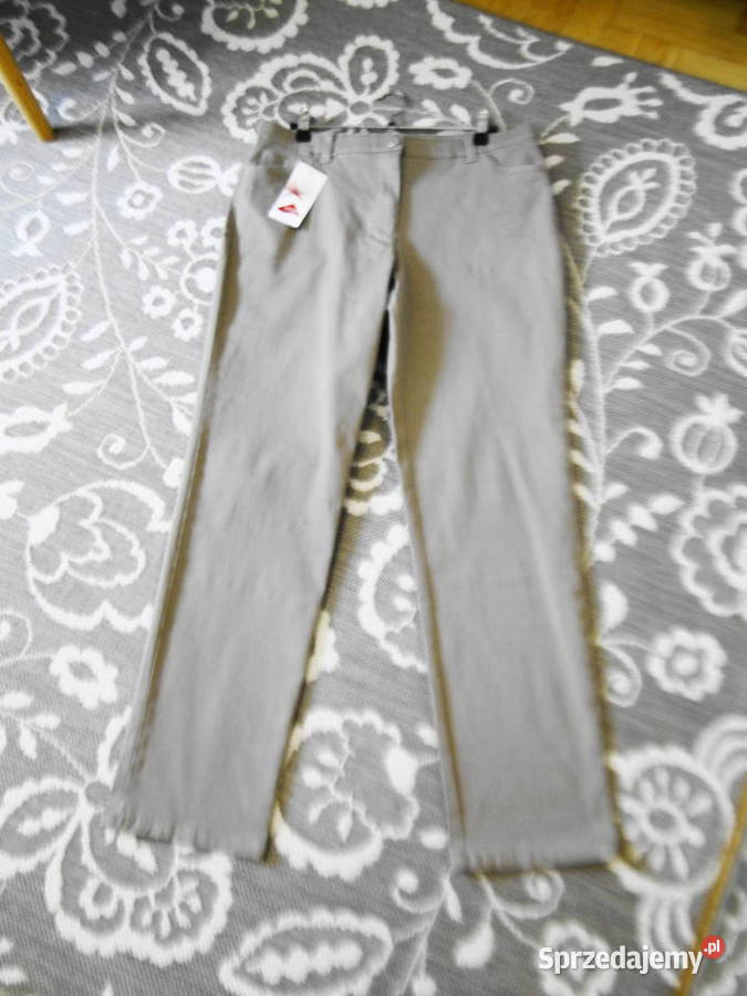 Nowe spodnie z metkami BonPrix beżowe 40 Spodnie Warszawa