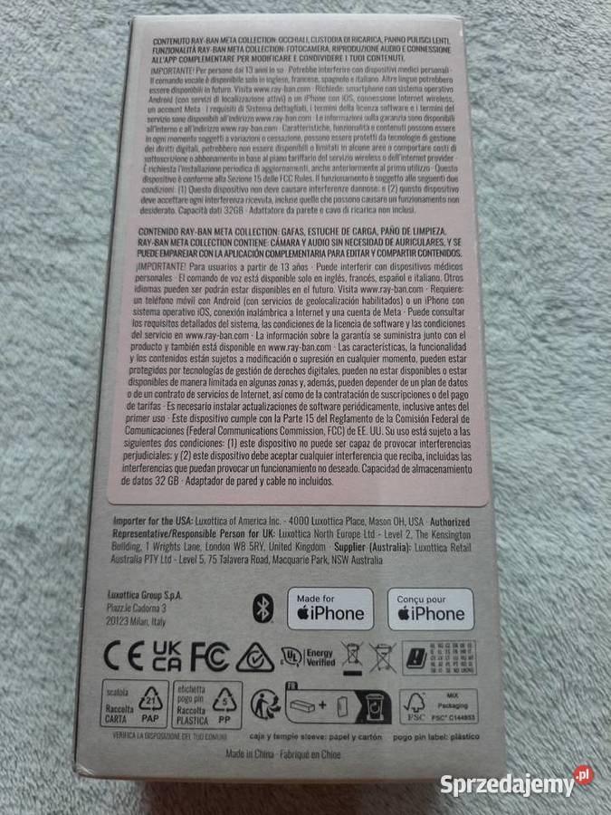 Okulary przeciwsłoneczne RayBan Meta śląskie Będzin