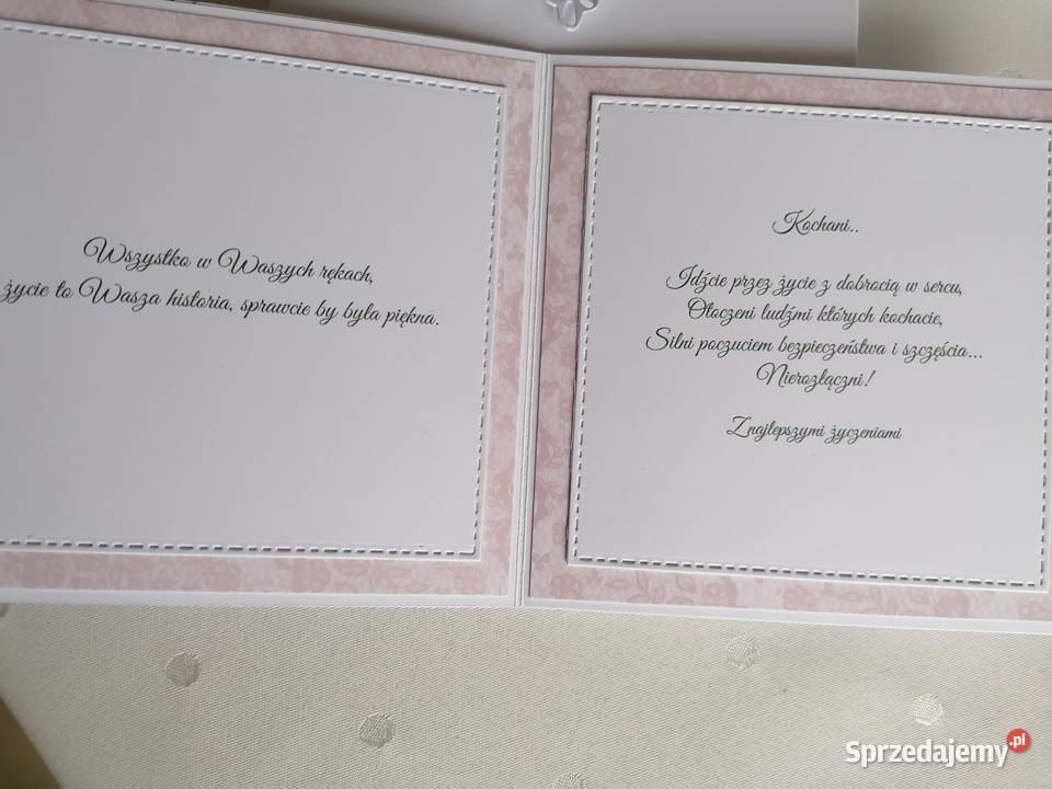 Kartka ręcznie wykonana w pudełku sztalugowa Strzebiń