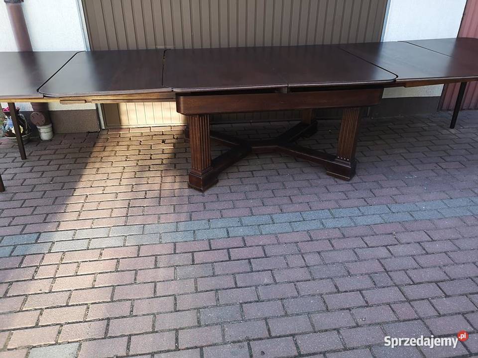 Stół Dębowy Duży Zgrabny 428 Antyk Stary Swarzędz