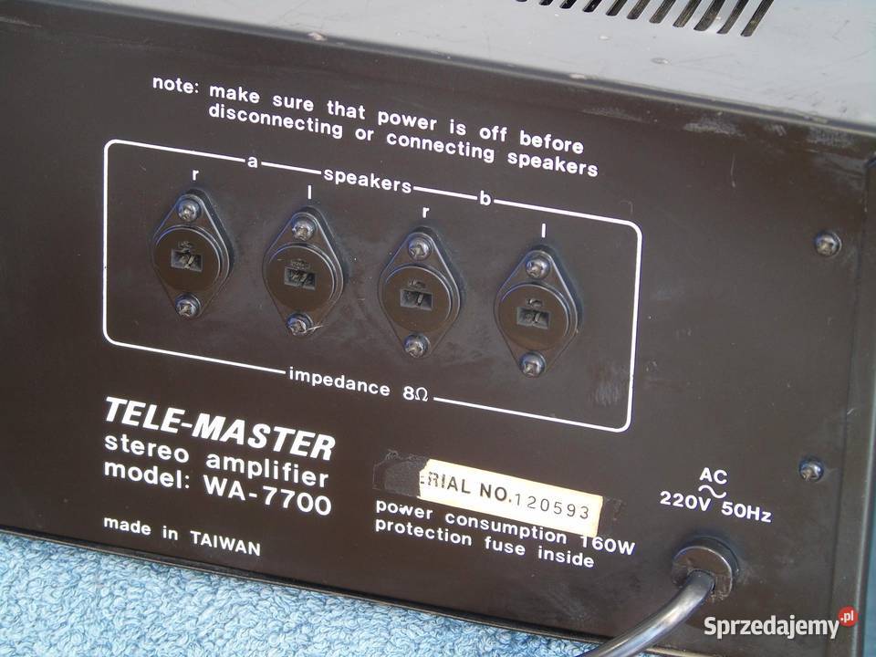 Wzmacniacz stereo TeleMaster WA7700 Vintage sprzedam