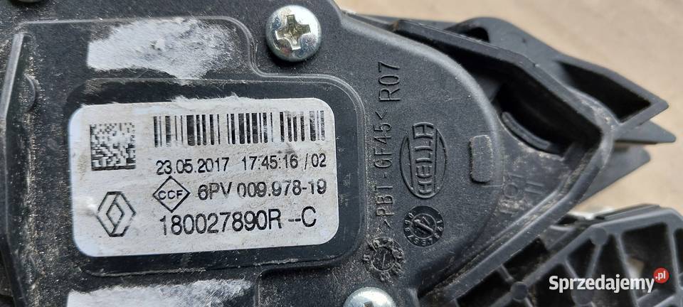 Potencjometr pedał gazu RENAULT SCENIC IV osobowe Szczecin