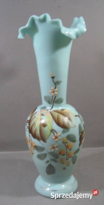 Przedwojenny Wazon Szklo Opalinowe