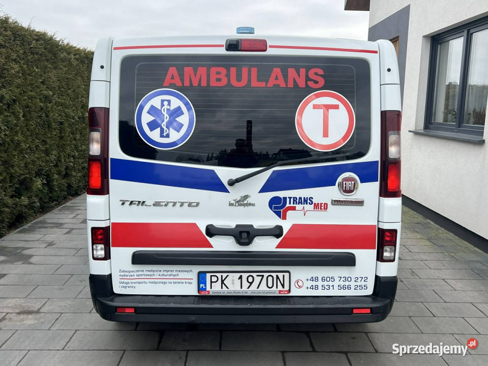 ambulansy Fiat Talento Fiat Talento 2019 Karetka centralny zamek Gostyń