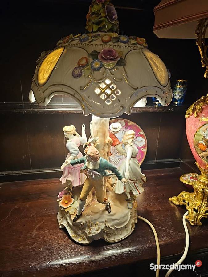 Antyk Lampa Porcelanowa Von Shierholz 60 Łańcut sprzedam