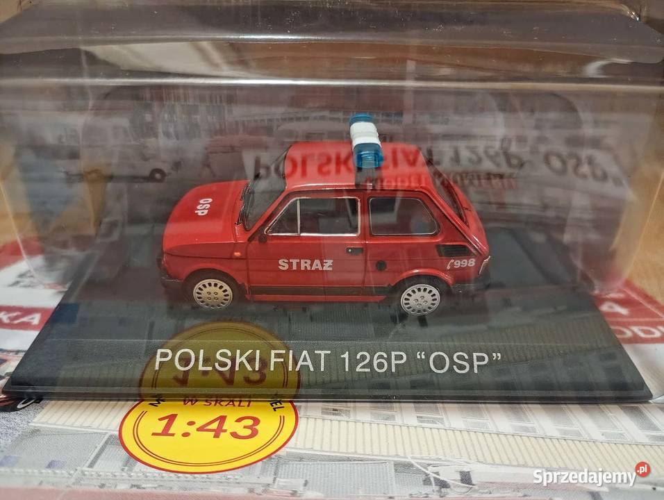FIAT 126P OSP STRAŻ model 143 kultowe Maluchy Warszawa