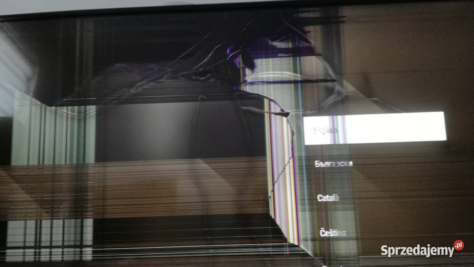Uszkodzony SONY KD 49X8005C Uszkodzona matryca Telewizory Częstochowa