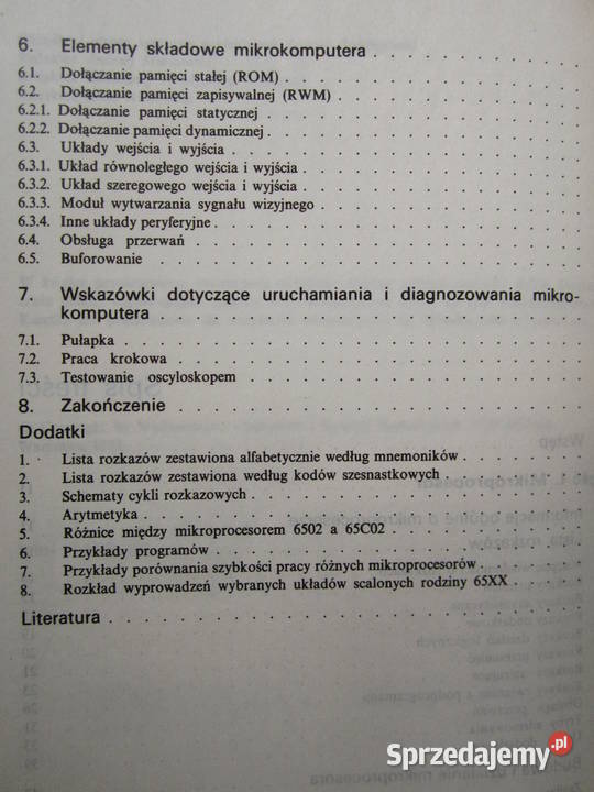 Mikroprocesor 6502 i jego rodzina Henryk sprzedam