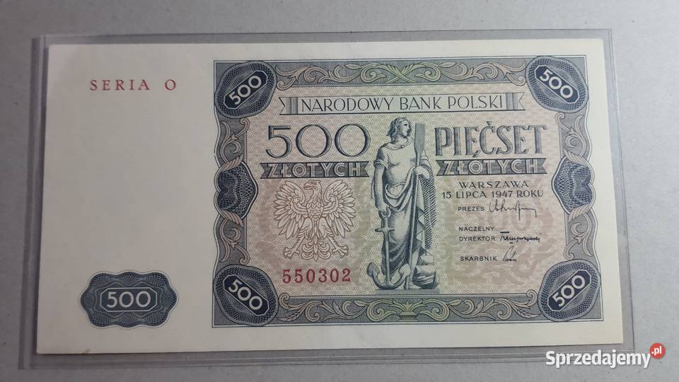 500 złotych 1947 s O UNCUNC Warszawa sprzedam
