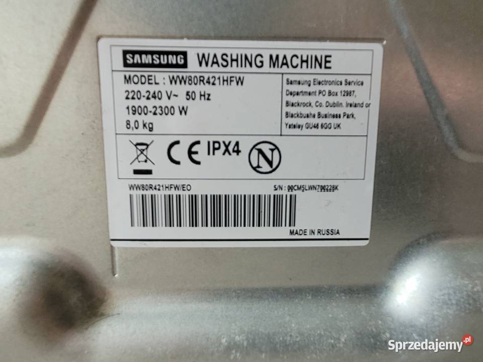 Pralka Samsung Łódź sprzedam