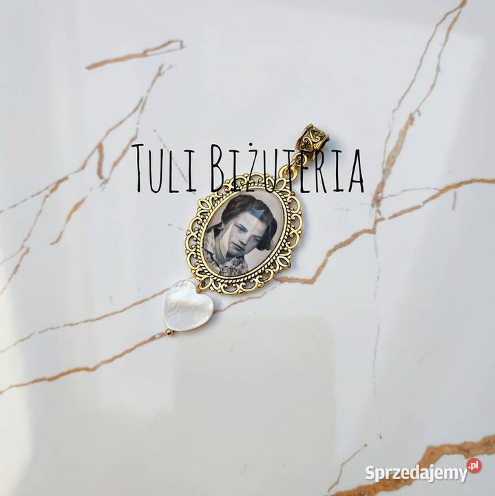 Medalion do bukietu Ślubnego medalik ze zdjęciem