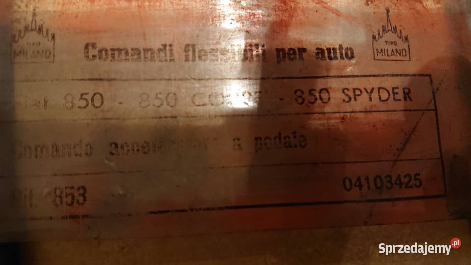 fiat 850 spyder special coupe berlina Wola Grzymkowa