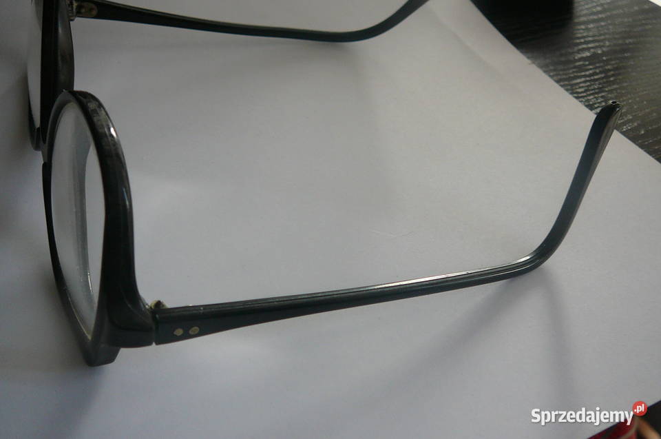 Okulary oprawki czarne vitange PRL Wrocław
