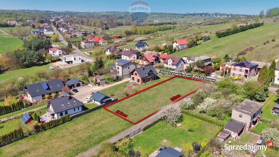 Działka budowlana 1296m2 Toporowice asfalt Sprzedaż sprzedam