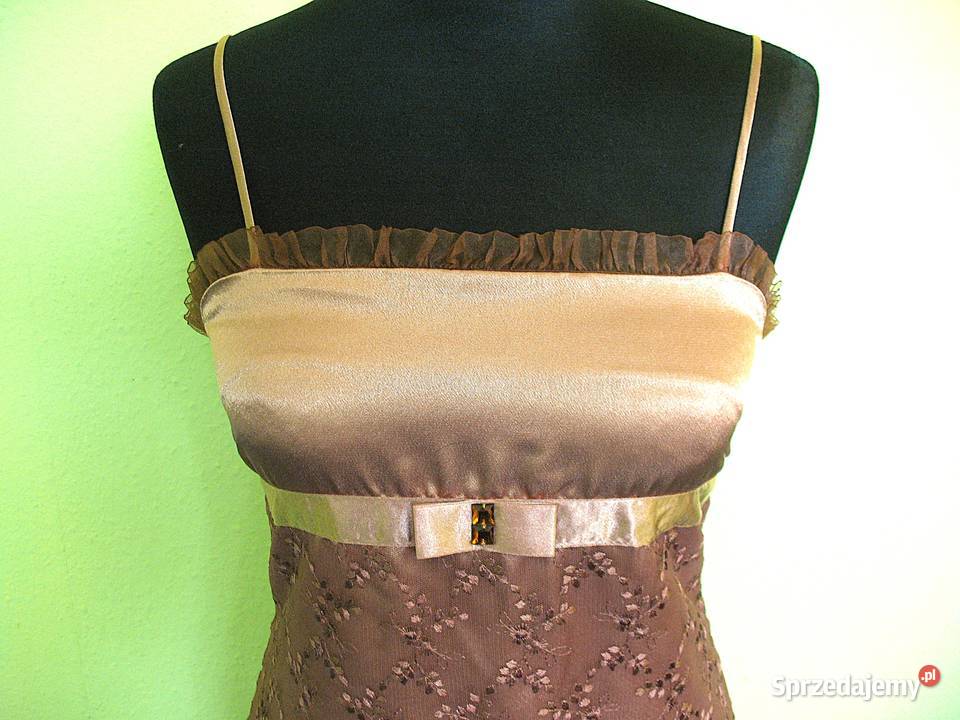 Sukienka na ramiączka 36 S biust 85 Na szelkach