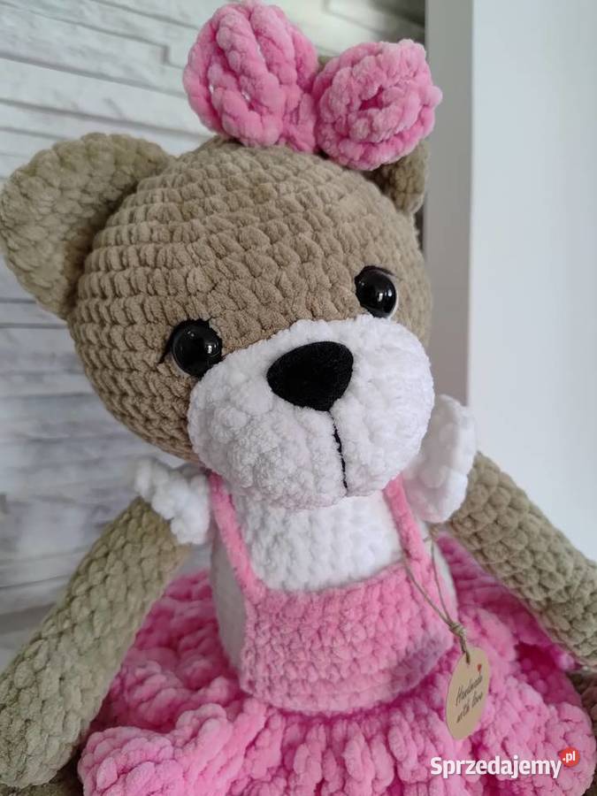 Miś ręcznie robiony handmade DOSTĘPNY RĘKI Myszków