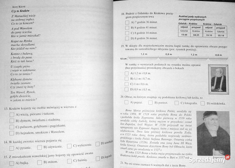 Międzyprzedmiotowe arkusze testowe Anna Chełm