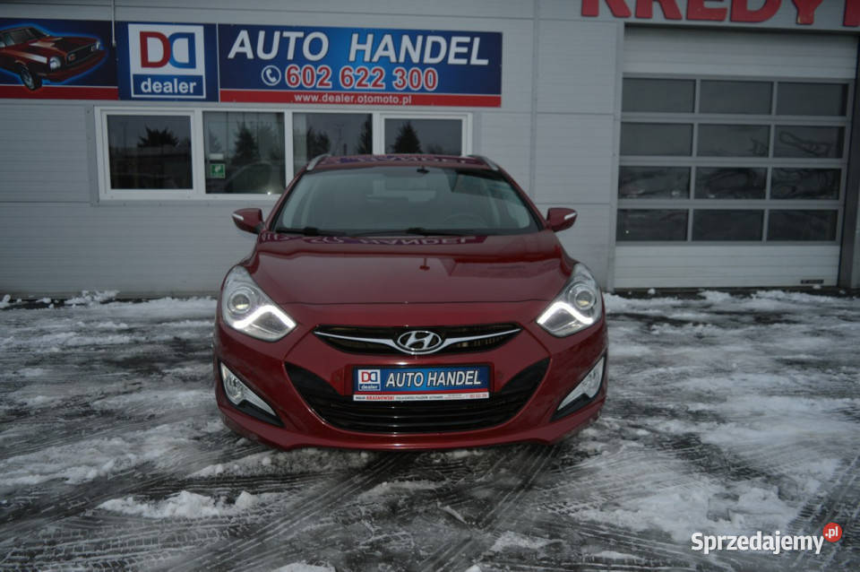 Hyundai i40 17 CRDi Serwis LED Kamera Navi Skóra bordowy lubelskie Hrubieszów