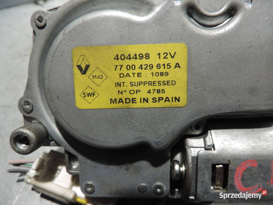 RENAULT CLIO II SILNIK WYCIERACZKI TYŁ Silniki wycieraczek Nowy Sącz