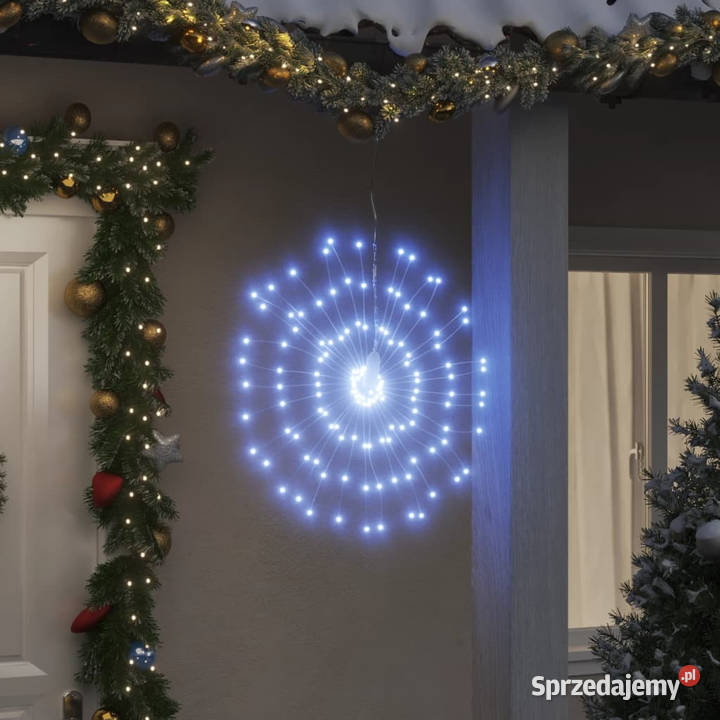 Ozdoby świąteczne ze 140 lampkami LED 4 zimna Warszawa sprzedam