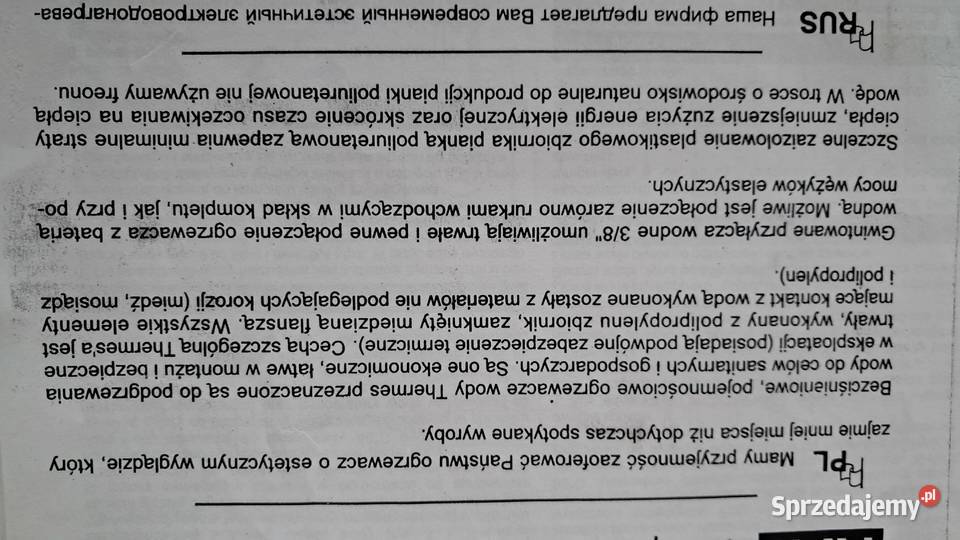 Bojler 5l bezciśnieniowy