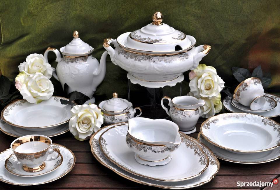 Fryderyka Złoty 1270 serwis obiadowo kawowy Wałbrzych