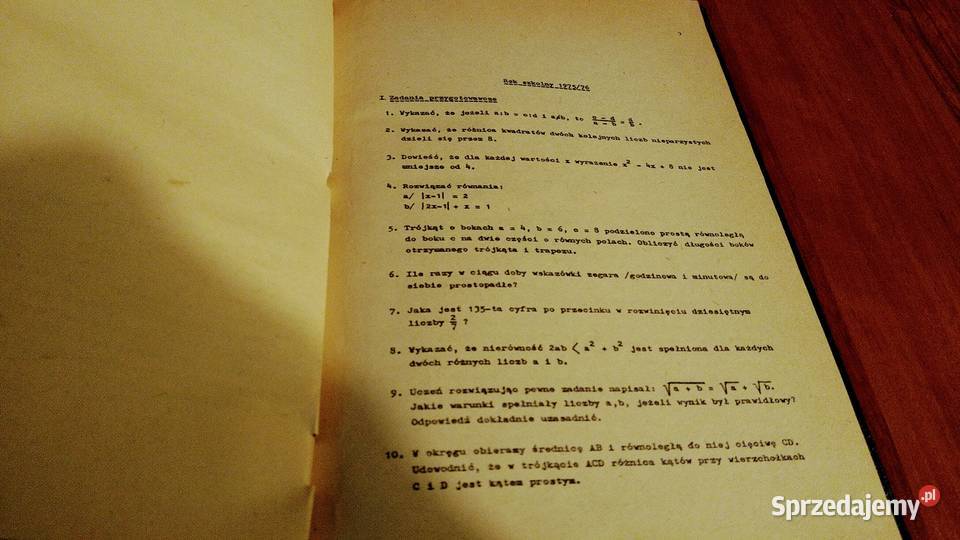 Zbiór zadań konkursowych z matematyki szkół pomorskie Gdańsk