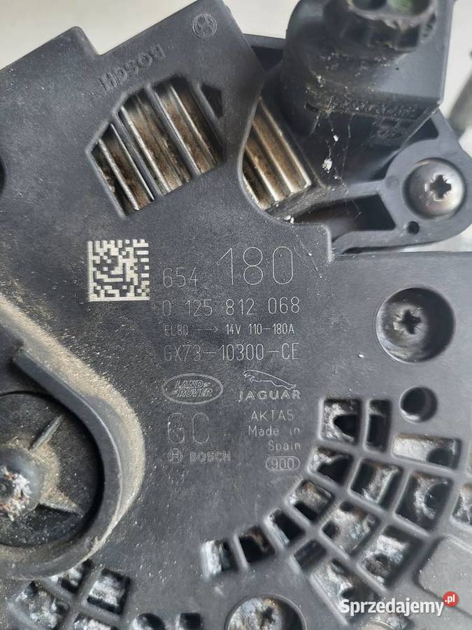 Alternator Jaguar Land Rover 0125812068 Mielec sprzedam
