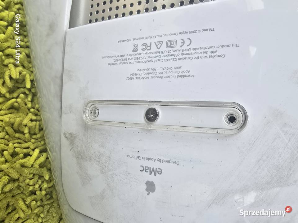 apple emac a1002 sprawny macintosh Pamięć RAM 512 Chełm Śląski sprzedam