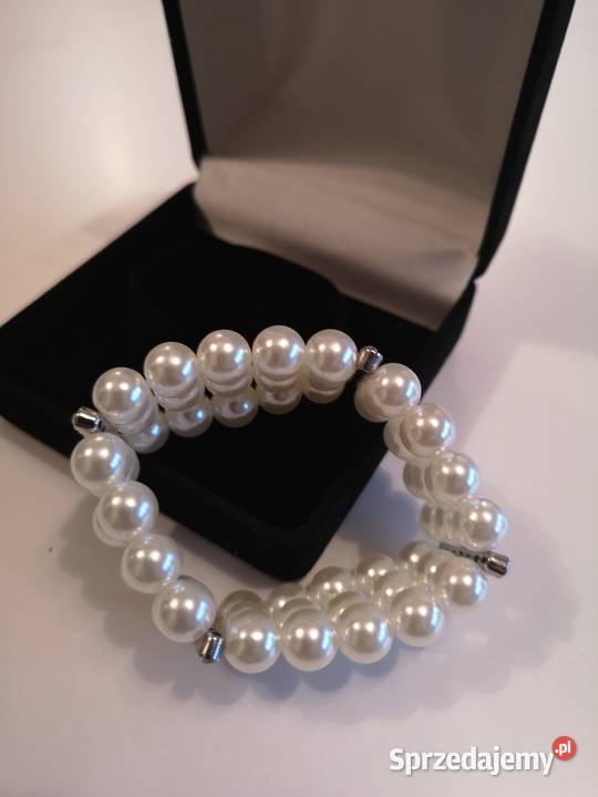 Bransoleta z pereł idealna na prezent mazowieckie Warszawa