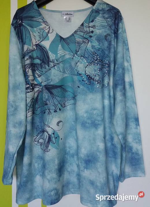 XXL5254 Nowa tunika bluzka lekki sweterek m