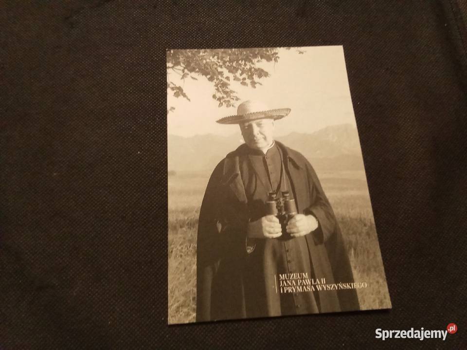 Pocztówka muzeum Jan Paweł ll i Wyszyński