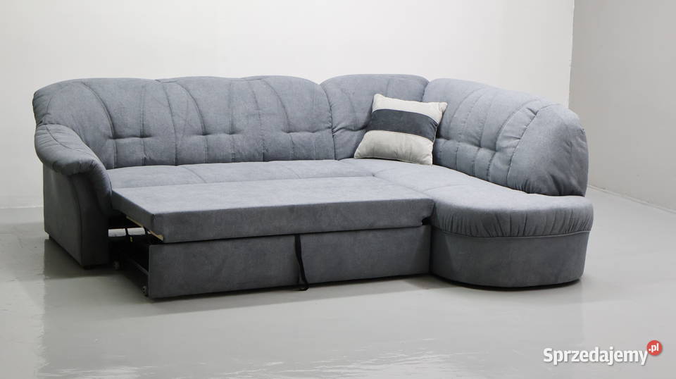 TOK Narożnik z funkcją spania kolor Popielaty Narożniki Poznań