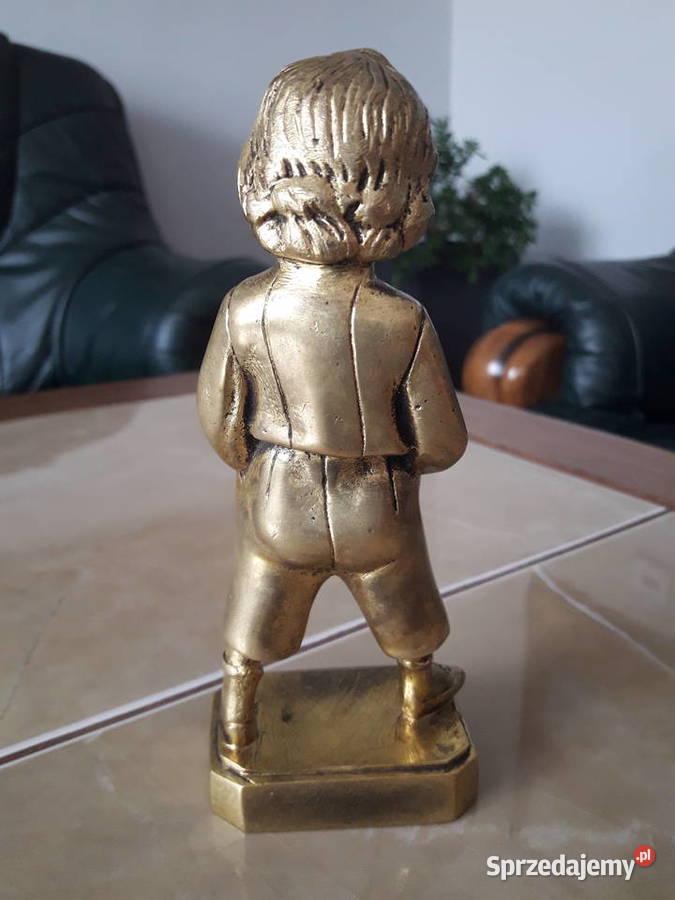 Figurka z brązu złoconego Cest Moi XIX w Rękodzieło