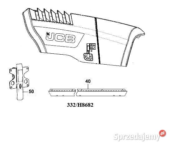 Maska JCB tier4 podkarpackie Rzeszów sprzedam
